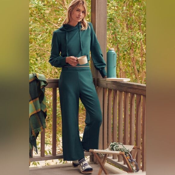 Spiritual Gangster Green Wide Leg Pants Sz Small Dark Green NEW! - Picture 7 of 13